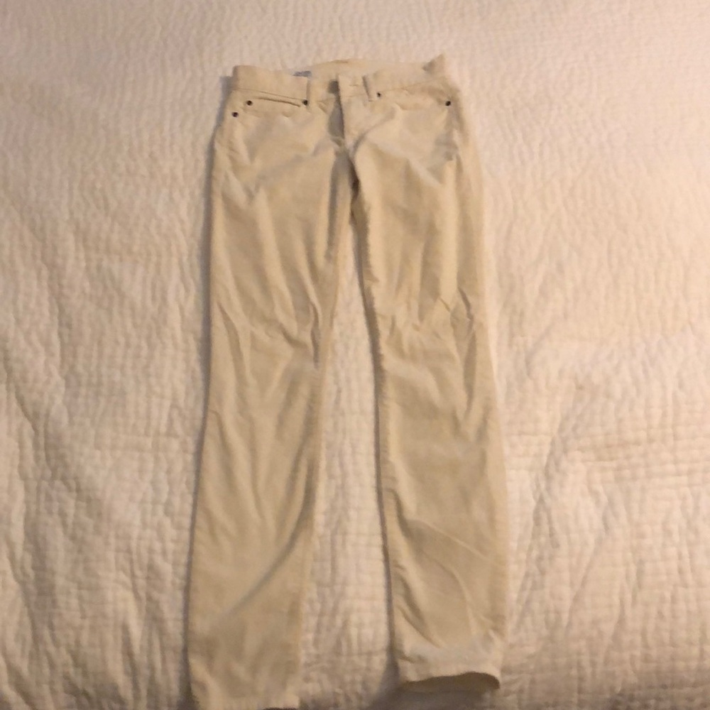 Gap cream corduroy skinny pants